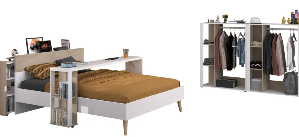 Enfant Parisot Chambres D'Enfant Completes<Chambre d'ado 5 éléments LAS VEGAS 13a