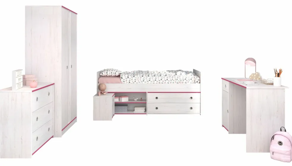 Chambre d'enfant 5 éléments SMOOZY 36b