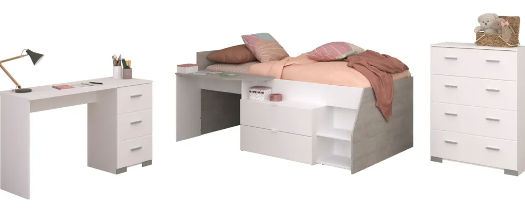 Enfant Parisot Chambres D'Enfant Completes<Chambre junior 3 éléments MILKY 15