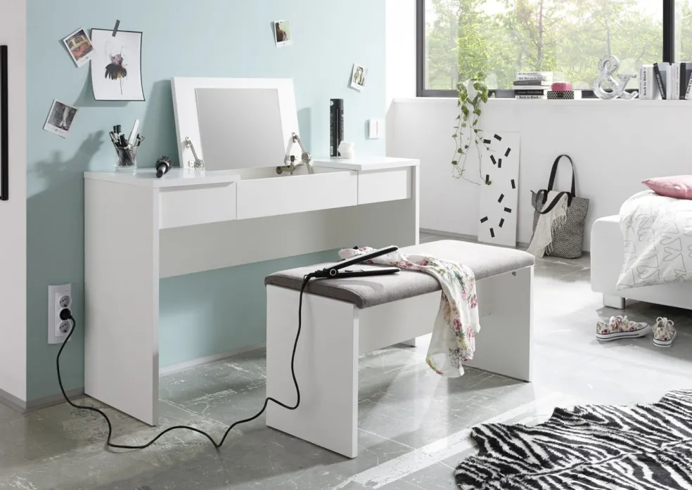 Coiffeuse avec banc BRISTOL