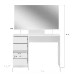 Xonox Coiffeuses<Coiffeuse avec miroir GONDER