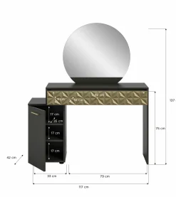 Xonox Coiffeuses<Coiffeuse avec miroir ZIWAY