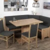 2M sitandsleep Coins Repas D'Angle<Coin repas avec banquette d'angle 4 éléments BREMEN