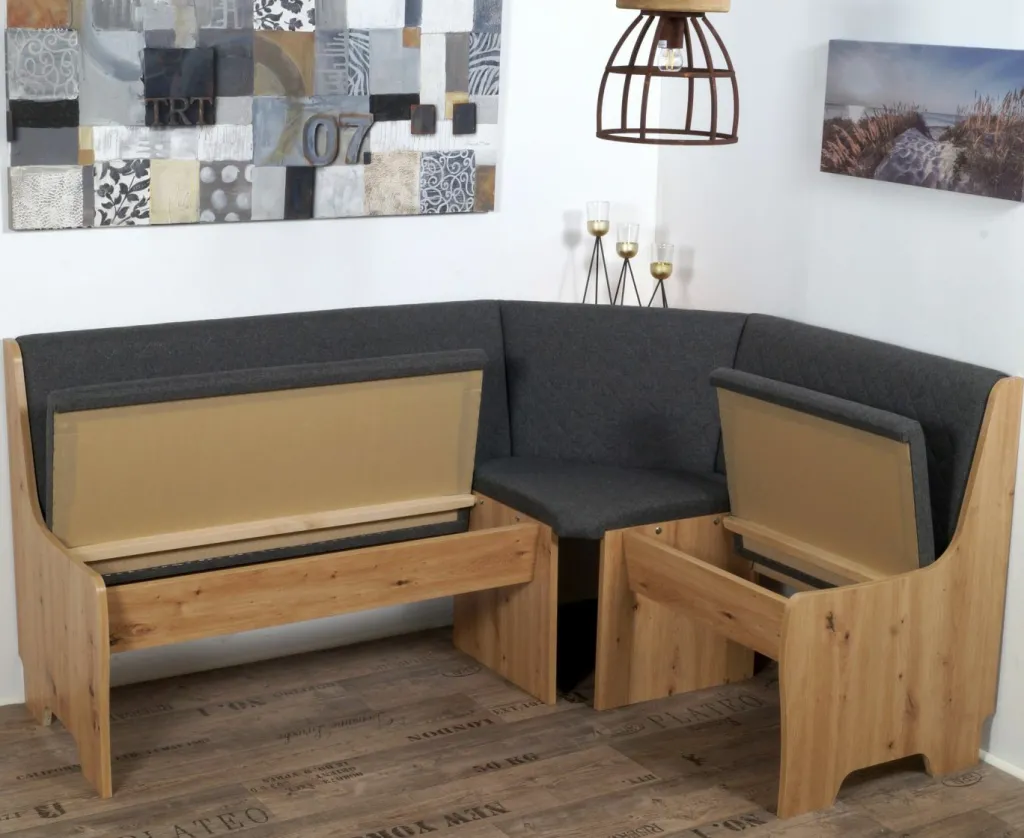 2M sitandsleep Coins Repas D'Angle<Coin repas avec banquette d'angle 4 éléments BREMEN