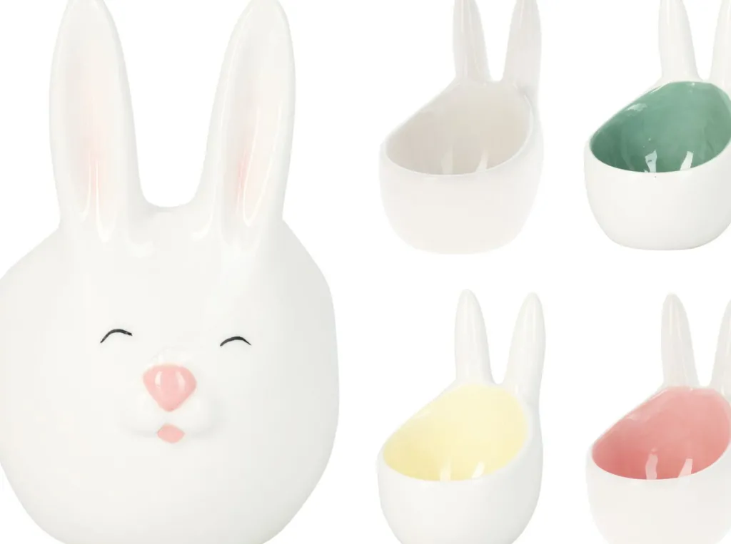 Koopman Verres, Tasses & Carafes|Pâques<Coquetier lapin EASTER
