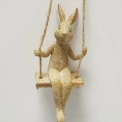 Boltze Figurines Décoratives|Pâques<Décoration à suspendre lièvre sur balançoire HOPPI