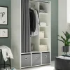 Pol-Power Armoires Multifonctions<Dressing avec rideau en tissu JENKE