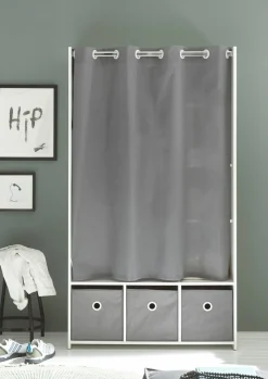 Pol-Power Armoires Multifonctions<Dressing avec rideau en tissu JENKE