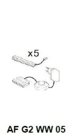 IMV Accessoires<Eclairage de fond 5 pièces CATANIA CHAMBORD AF G2 WW 05