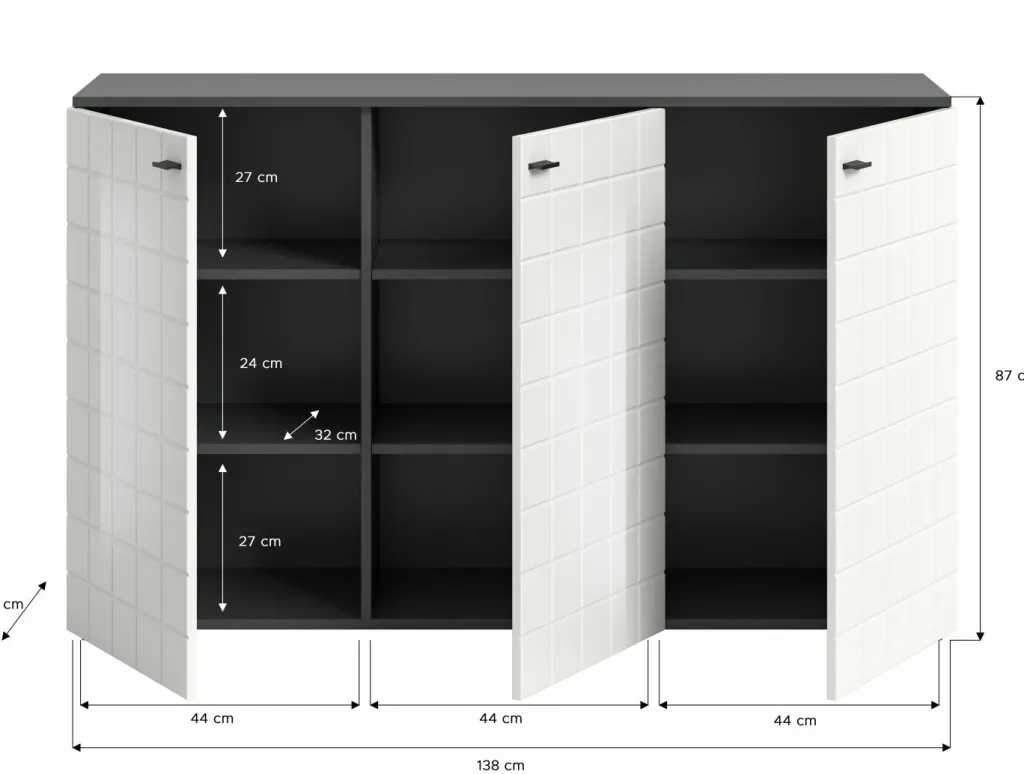 Xonox Commodes Avec Portes|Bahuts<Enfilade ALETA