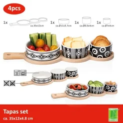 Ensemble à tapas 4 pièces ALPINA