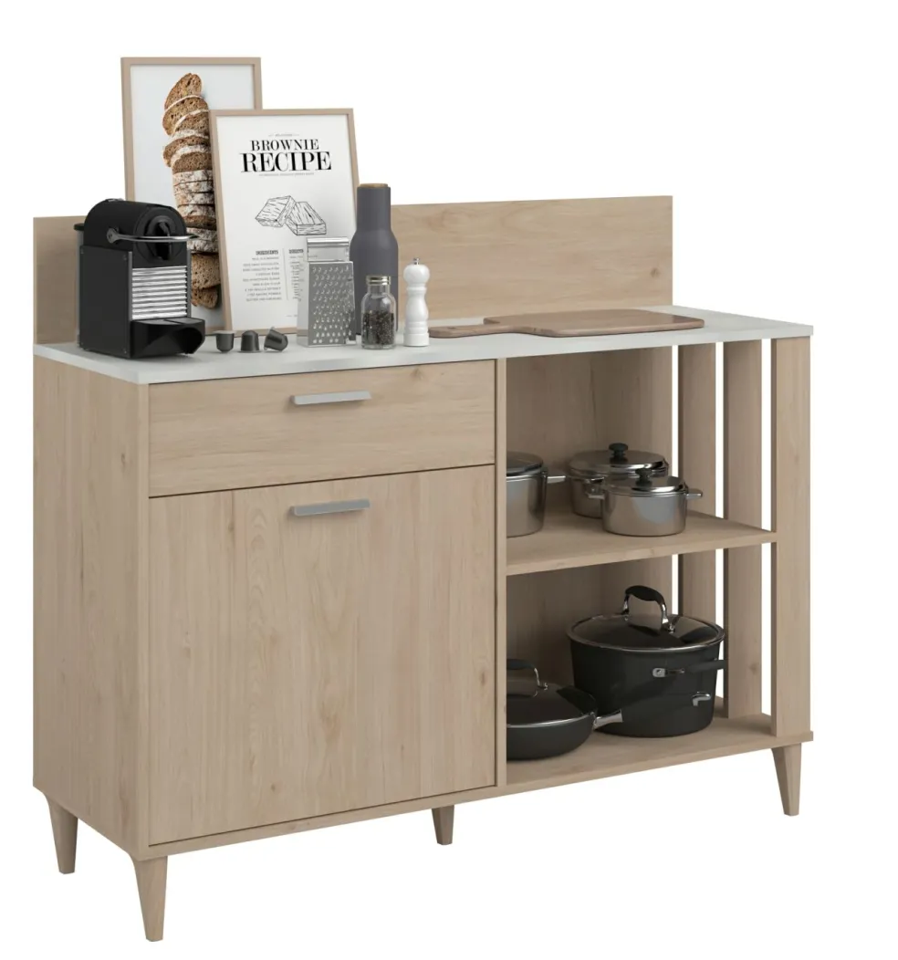 Ensemble buffet de cuisine et desserte ATLANTA 2