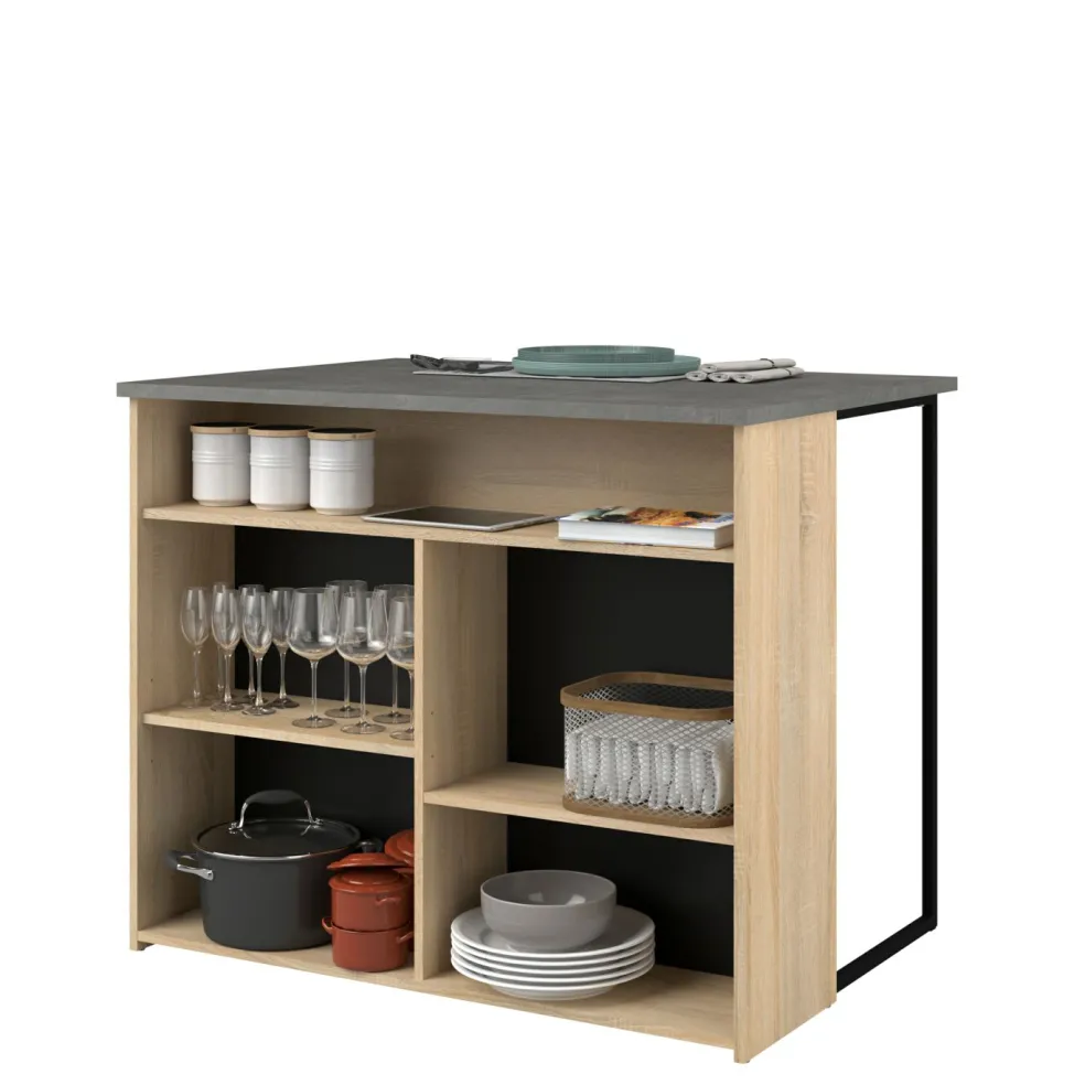 Ensemble de meubles de cuisine avec buffet PORTLAND 3