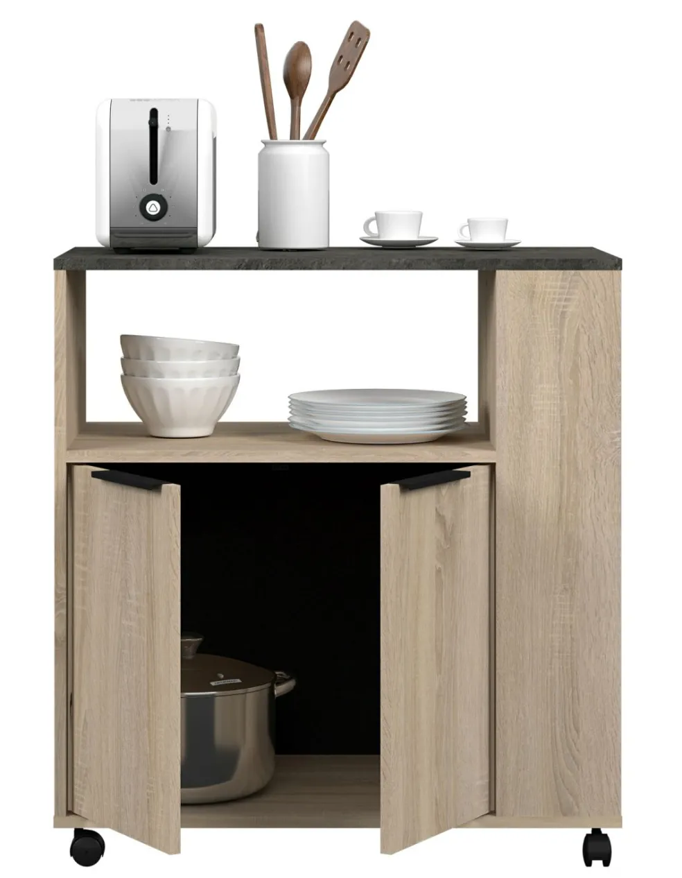 Ensemble de meubles de cuisine avec buffet PORTLAND 3