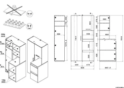 Parisot Meubles De Rangement Pour Machine À Laver|Armoires De Salle De Bains<Ensemble de meubles pour machine à laver LAUNDRY 3