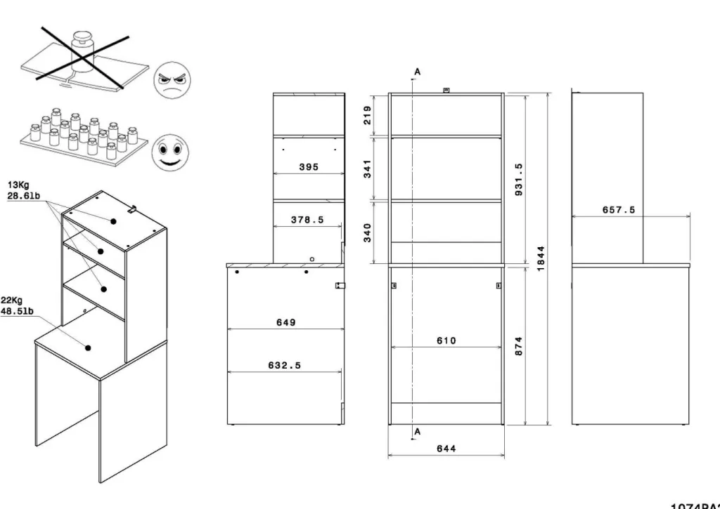 Parisot Meubles De Rangement Pour Machine À Laver<Ensemble de meubles pour machine à laver LAUNDRY 5