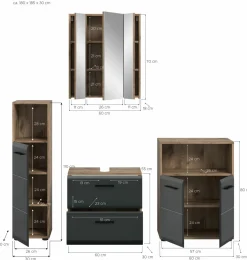 Xonox Blocs Salle De Bains Complets<Ensemble salle de bains 4 éléments BONGA