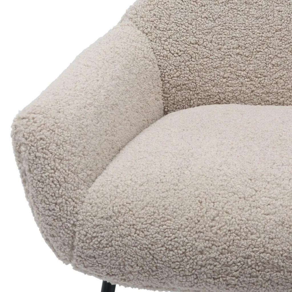 Salesfever Fauteuils Rembourrées|Fauteuils À Oreilles<Fauteuil avec repose-pied 367803