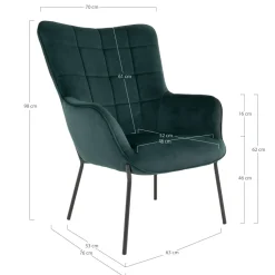 House Nordic Fauteuils Rembourrées<Fauteuil GLASGOW