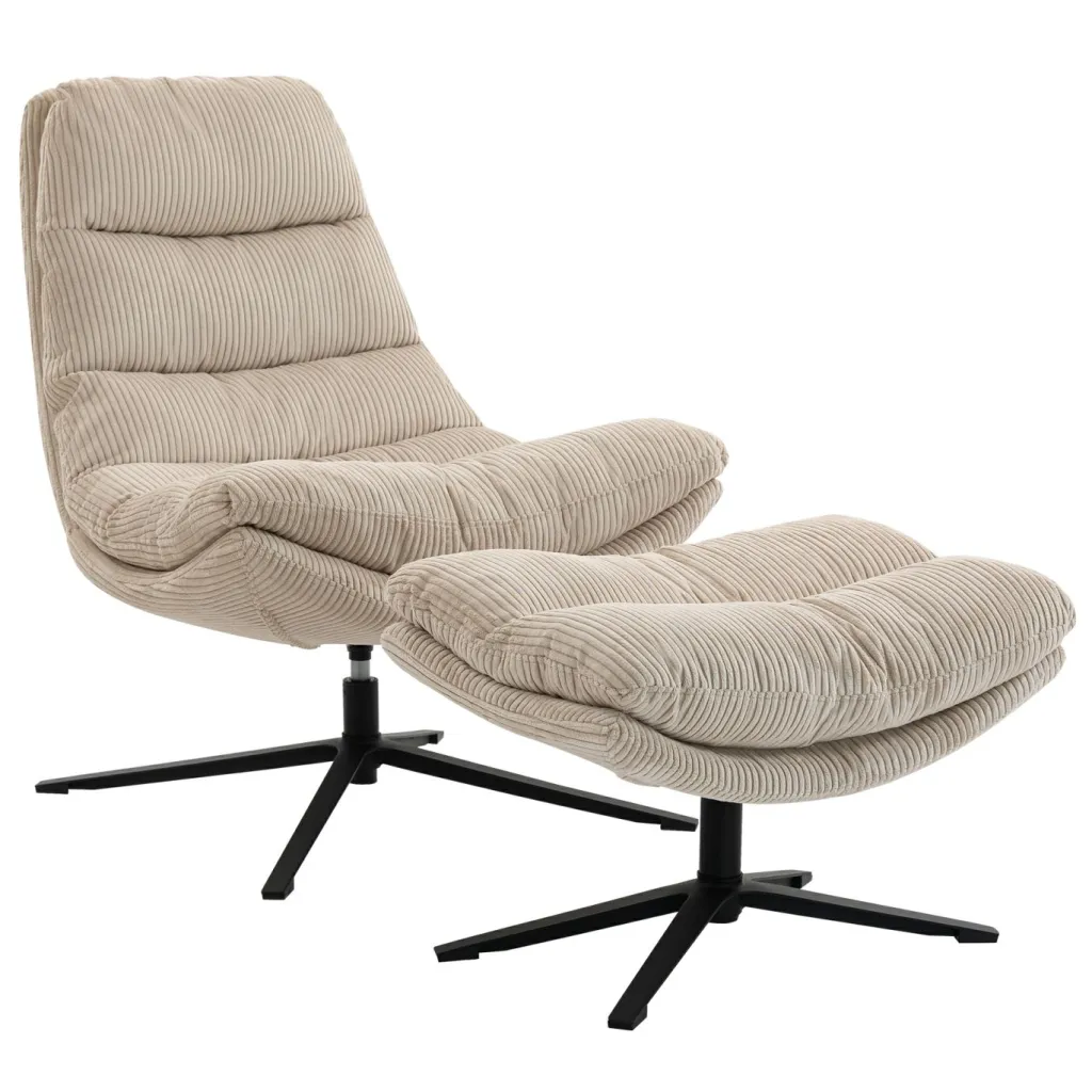 Duo Fauteuils Lounge<Fauteuil relax avec repose-pieds PORTO