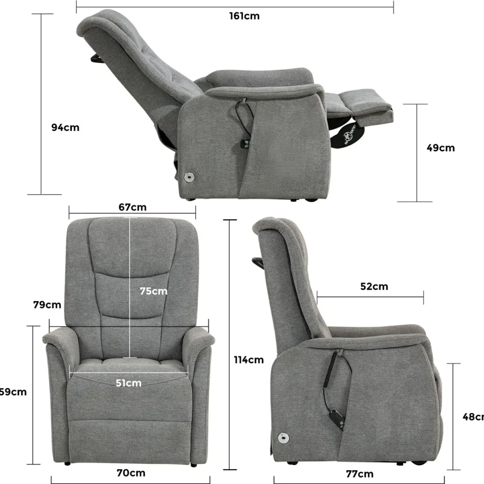 Fauteuil TV avec fonction mobilité PARMA 2