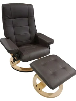 RRR Company Limited Fauteuils Lounge|Fauteuils Rembourrées<Fauteuil TV avec ottomane RFU-8000 034-80