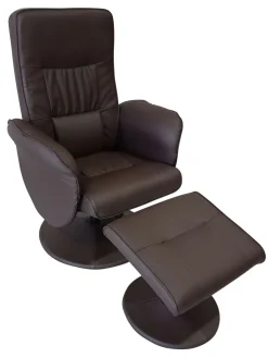 RRR Company Limited Chaises À Accoudoirs|Fauteuils Lounge<Fauteuil TV avec ottomane RFU-8000 032-80