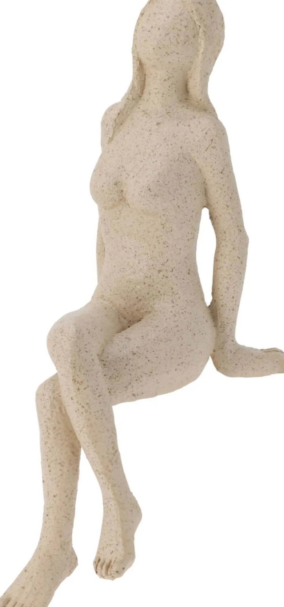 Figurine décorative femme assise sur le rebord DEKO