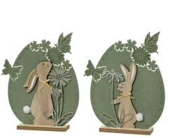 Kaemingk Figurines Décoratives|Pâques<Figurine lièvre avec oeuf EASTER