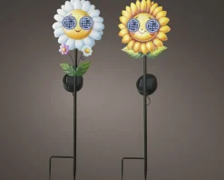 Fleur solaire avec piquet et yeux qui bougent SOLAR