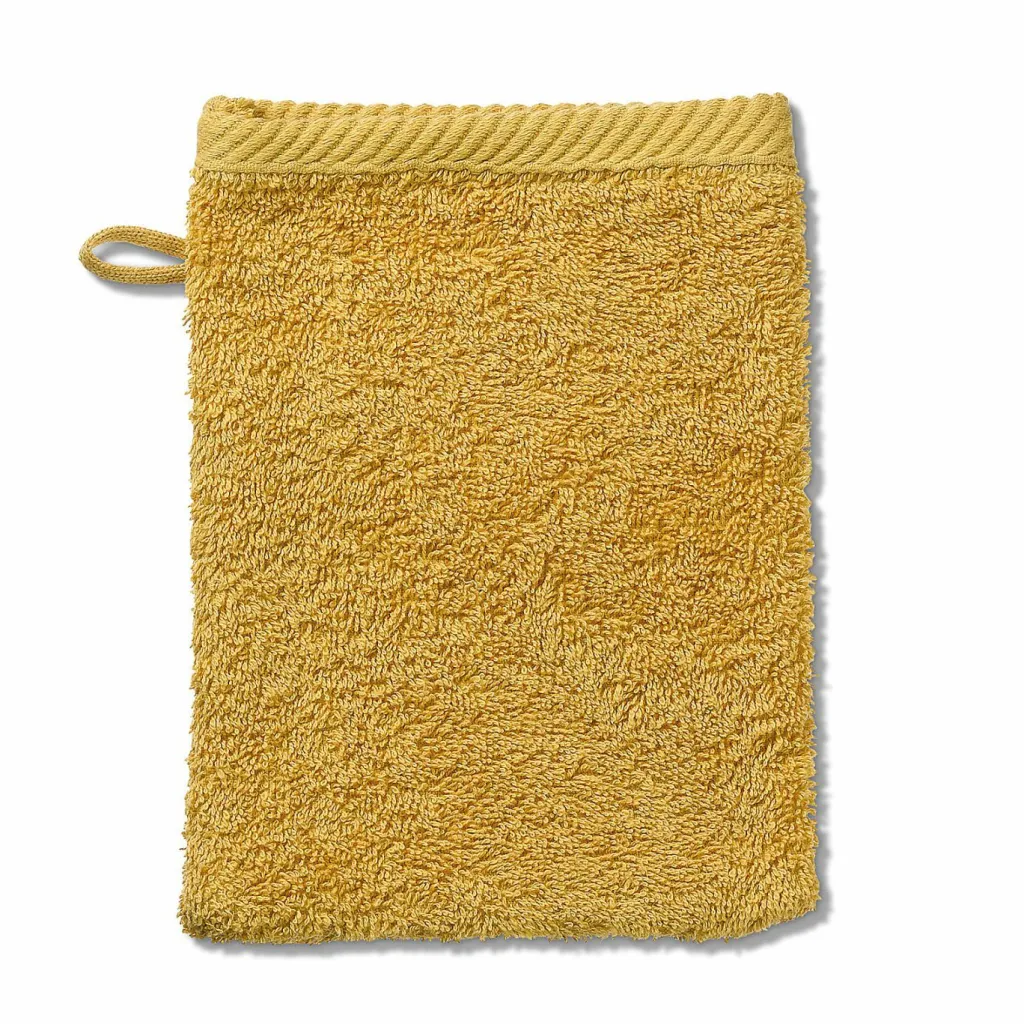 Kela Textiles De Salle De Bains<Gant de toilette jaune curry LADESSA