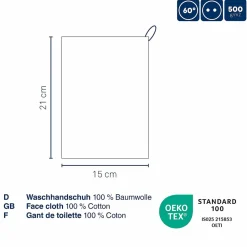 Gant de toilette vieux rose LADESSA