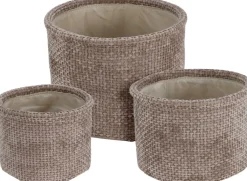 Koopman Corbeilles<Grand panier aspect peluche EH