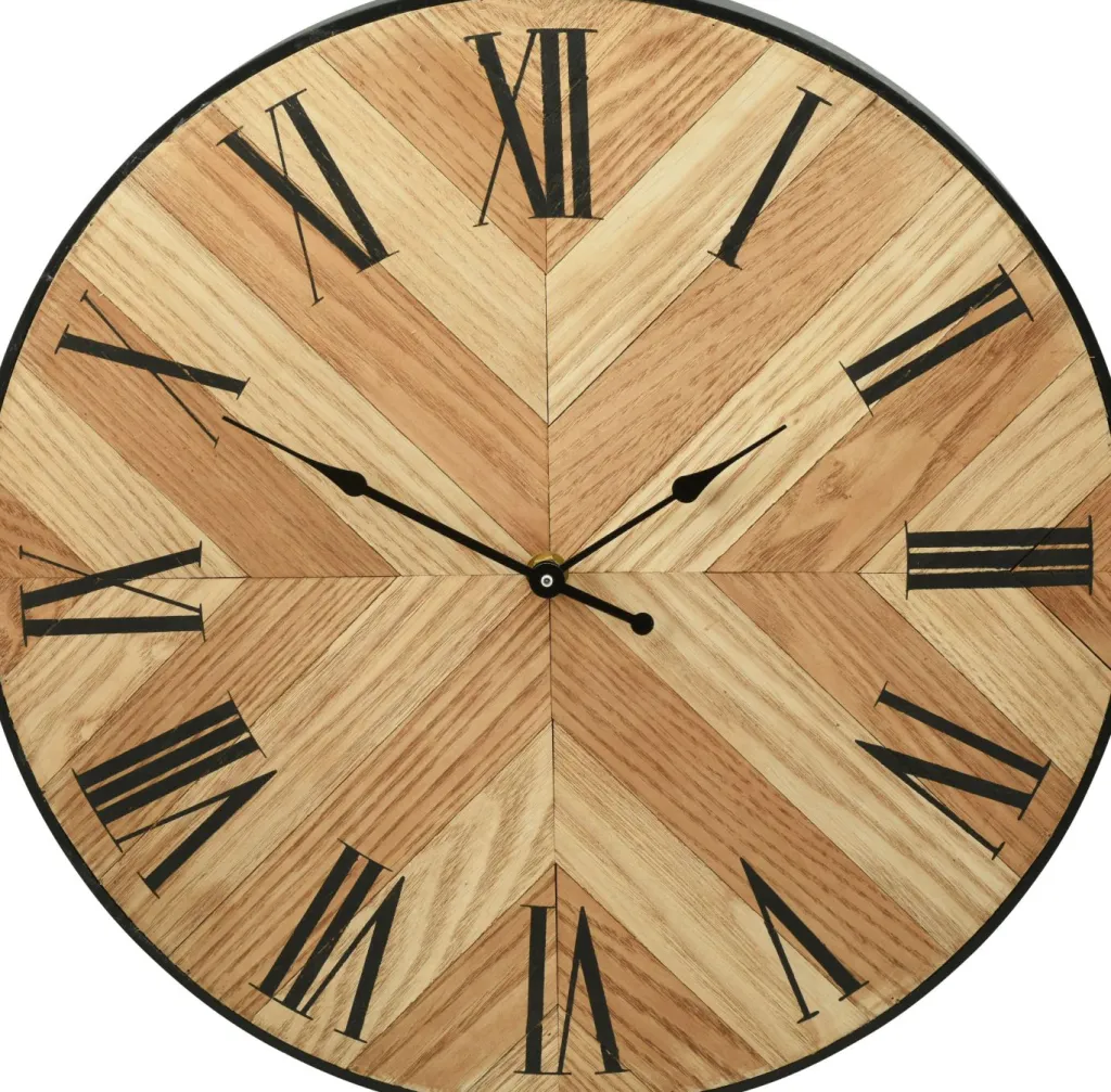 Koopman Horloges<Horloge murale aspect bois EH