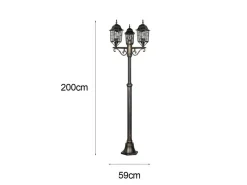 Lampadaire d'extérieur VOLTURNO