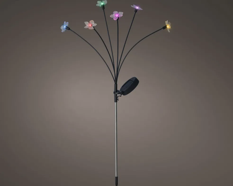 Lampe solaire avec piquet fleurs SOLAR
