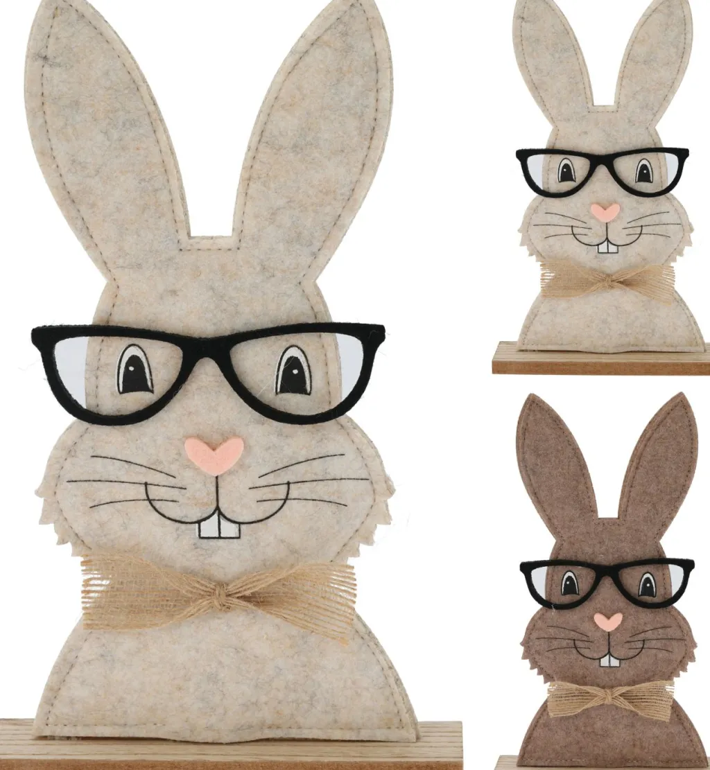Koopman Figurines Décoratives|Pâques<Lapin avec lunettes EASTER