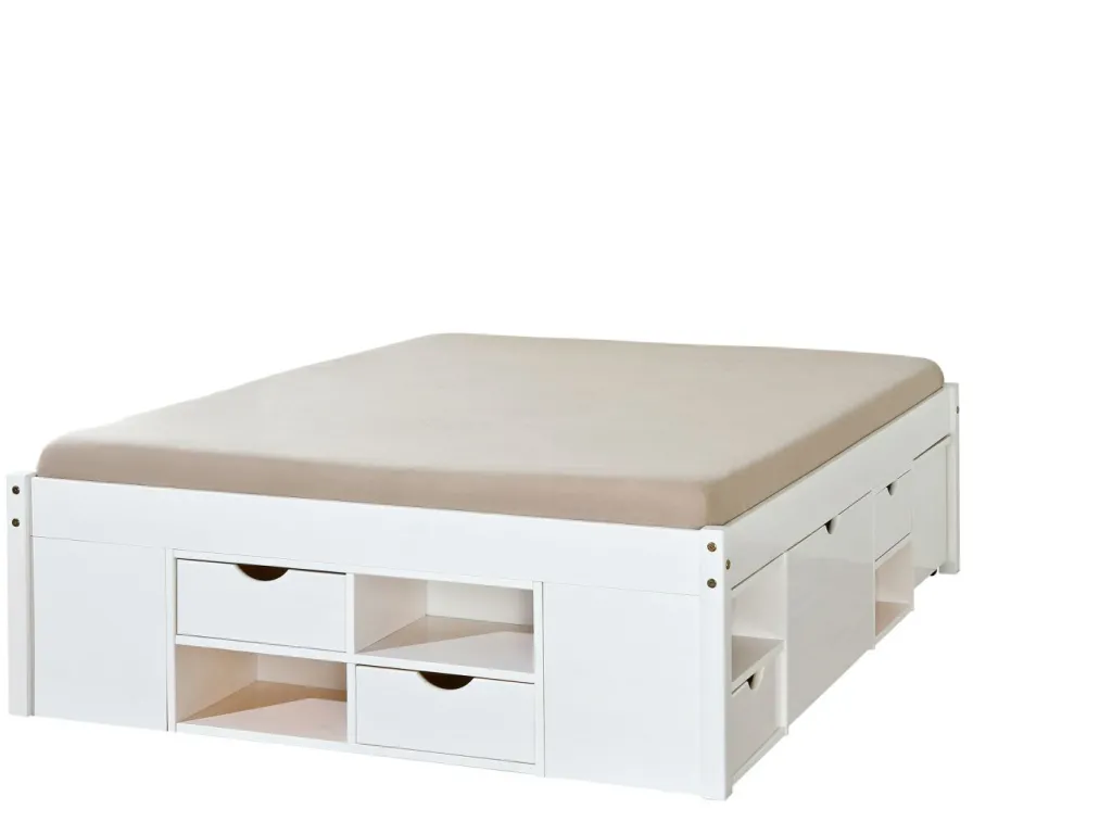Enfant Inter Link Lits En Bois Massif|Lits Double<Lit avec chevet escamotable et rangements TILL