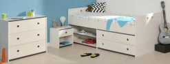 Lit avec chevet et commode SMOOZY 23a