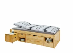 Enfant Inter Link Lits En Bois Massif|Lits Simple<Lit avec rangement et chevet CLAAS SINGLE 90x200cm