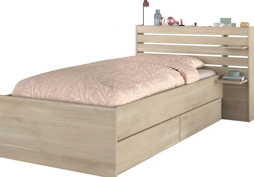 Enfant Parisot Lits Simple|Lits Pour Enfants Et Adolescents<Lit avec rangement MIAMI 1