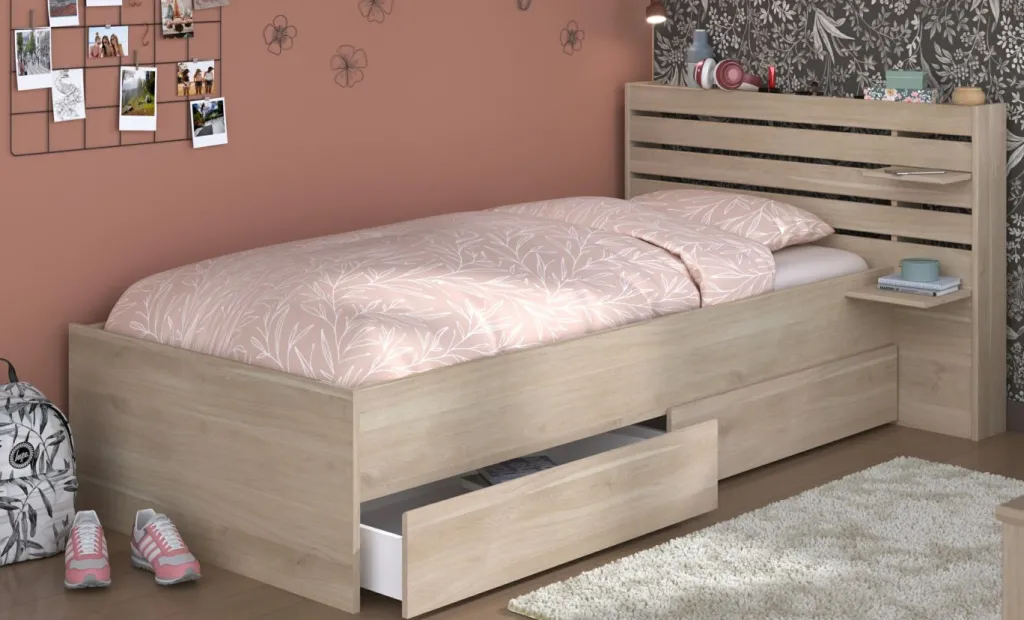 Enfant Parisot Lits Simple|Lits Pour Enfants Et Adolescents<Lit avec rangement MIAMI 1