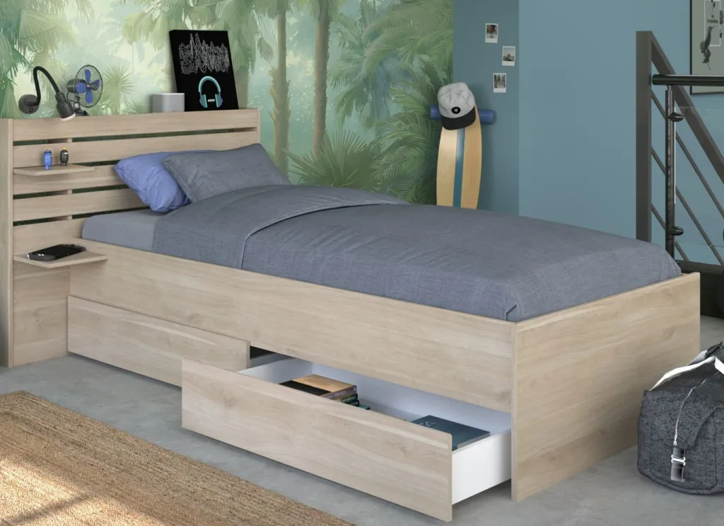 Enfant Parisot Lits Simple|Lits Pour Enfants Et Adolescents<Lit avec rangement MIAMI 1