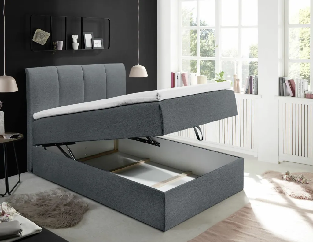 ED-Lifestyle Lits Simple|Lits Rembourrés<Lit coffre GRATIANA 2