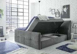 BRW Lits Rembourrés|Lits Boxspring<Lit coffre REDMOND 6