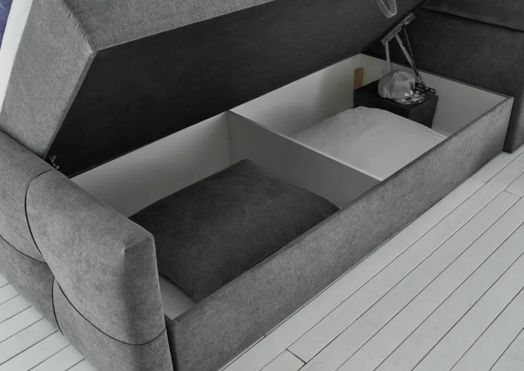 BRW Lits Rembourrés|Lits Boxspring<Lit coffre REDMOND 6