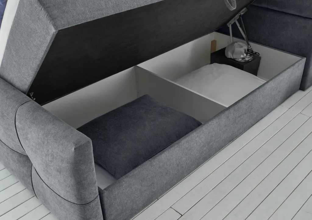 BRW Lits Rembourrés|Lits Boxspring<Lit coffre REDMOND 6