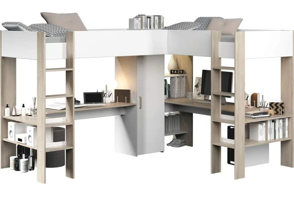 Enfant Parisot Lits Mezzanine|Lits Pour Enfants Et Adolescents<Lit mezzanine CLEVELAND