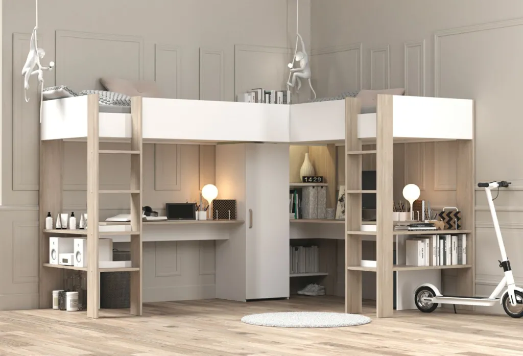 Enfant Parisot Lits Mezzanine|Lits Pour Enfants Et Adolescents<Lit mezzanine CLEVELAND