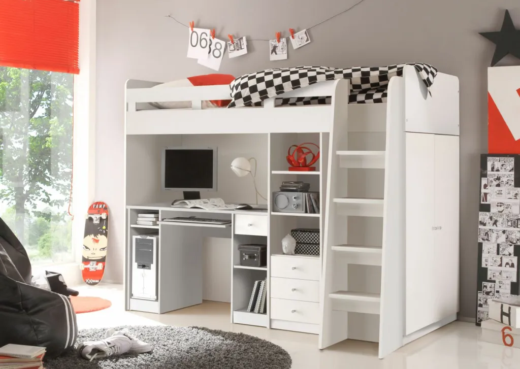 Enfant Pol-Power Lits Mezzanine|Lits Pour Enfants Et Adolescents<Lit mezzanine UNIT